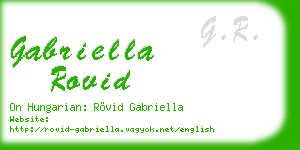 gabriella rovid business card
